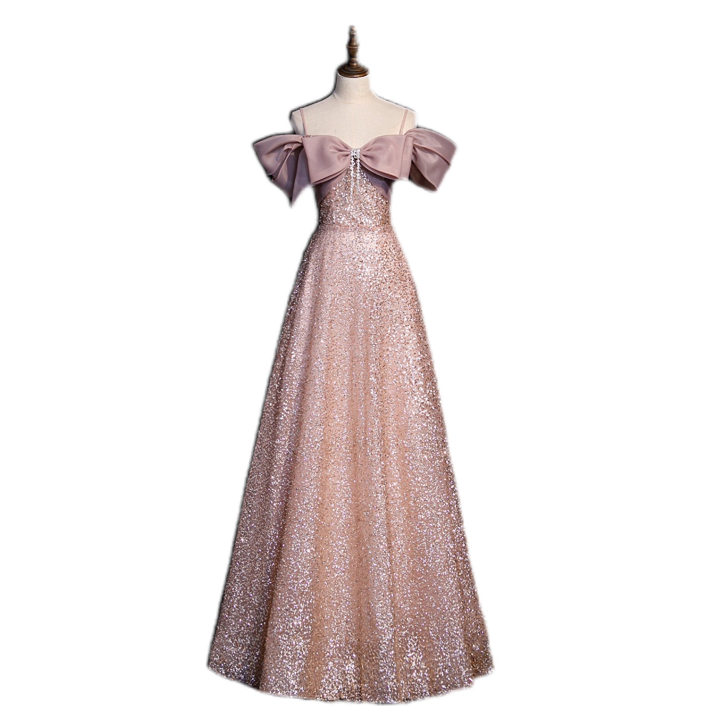 Evening Dress Women 2025 New Toast Dress Bridal Party Host Formal Dress Elegant Banquet Slim Light Dress