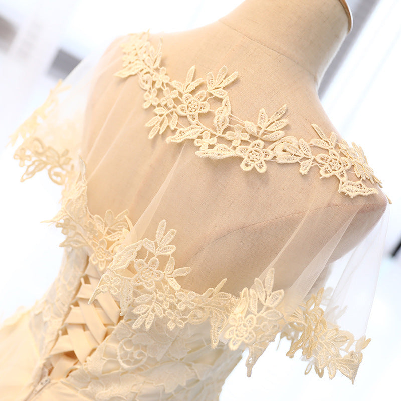 Elegant Bridesmaid Dress 2025 New Spring Fashion Korean Style Strapless Socialite Short Dress for Sisters Group