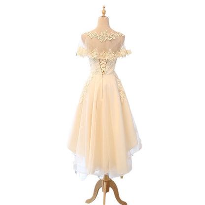 Elegant Bridesmaid Dress 2025 New Spring Fashion Korean Style Strapless Socialite Short Dress for Sisters Group