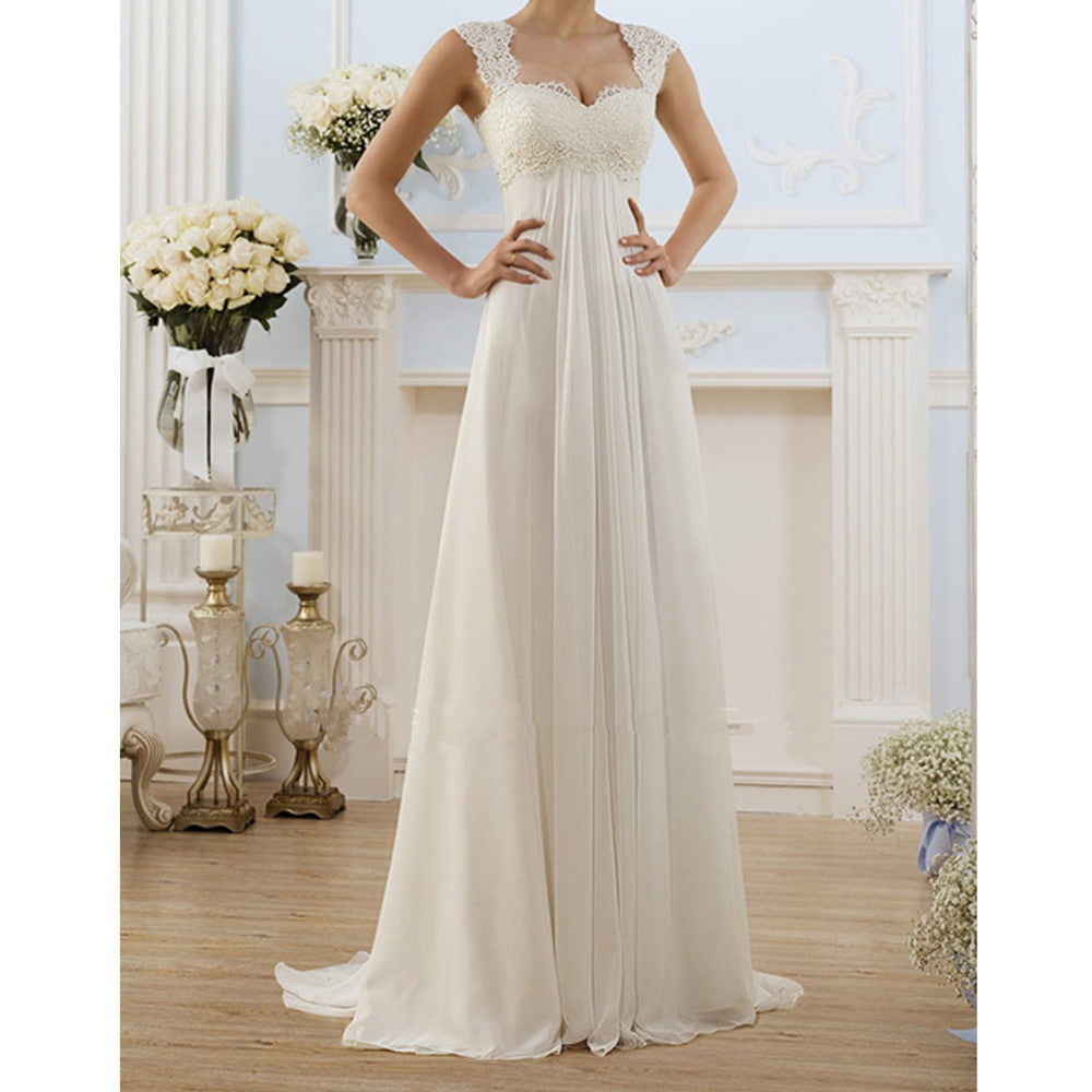 European and American Style Sexy Lace Splicing Grounding Dress Hot Sale Formal Dress Women