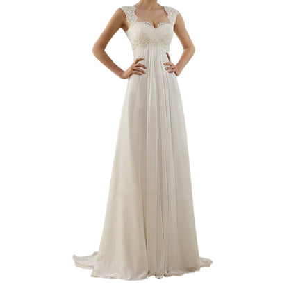 European and American Style Sexy Lace Splicing Grounding Dress Hot Sale Formal Dress Women