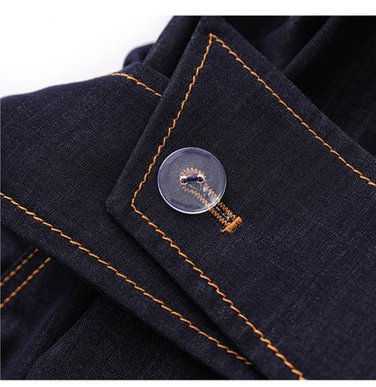 Light Mature Retro Hong Kong Style Elegant Slim Fit Tank Dress Ice Silk Cotton Denim Skirt